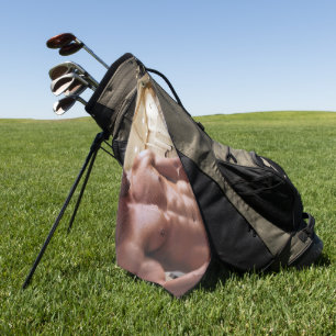 Toalla De Golf Torso de hombre musculoso sin camiseta de Slippery