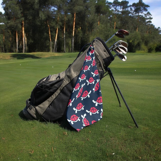 Toalla De Golf Tortoise Rojo (Golf Towel)
