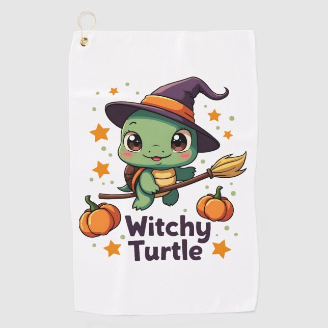 Toalla De Golf Tortuga de bruja (Anverso)