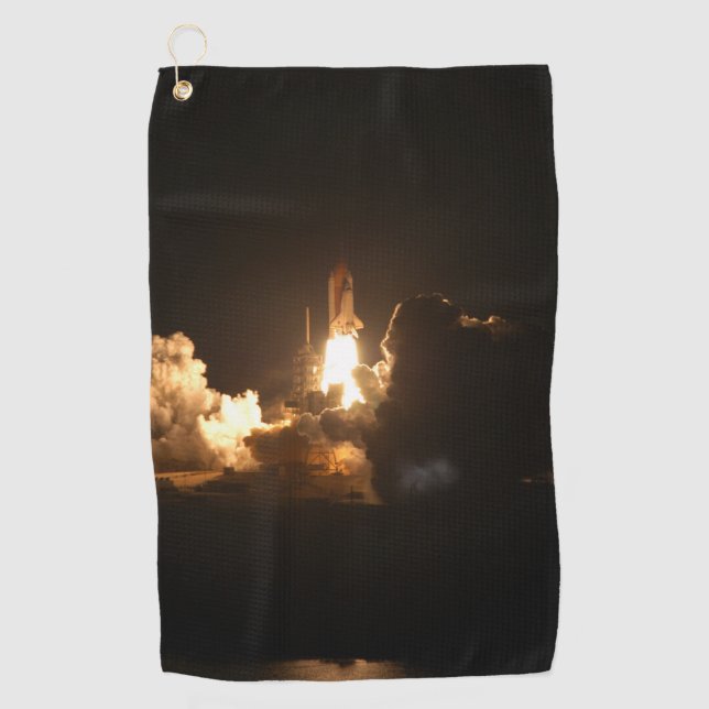 Toalla De Golf Transporte espacial Tierra Nocturna Nocturna Canva (Anverso)