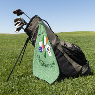 Toalla De Golf Trébol S. Corea Irlanda EE. UU. Banderas Personali