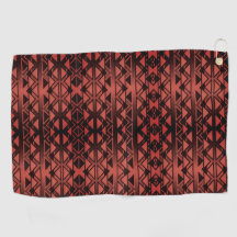 Triángulos tribales de ZigZag en salmón oscuro deg