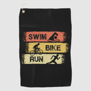 Toalla De Golf Triatlón - Huida en bicicleta de natación