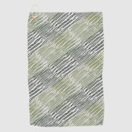 Toalla De Golf Tribal Green Stripes Abstract Pattern