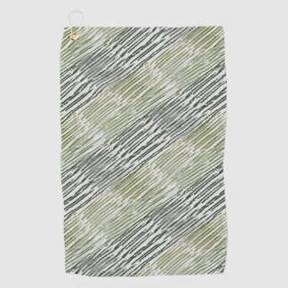 Toalla De Golf Tribal Green Stripes Abstract Pattern 