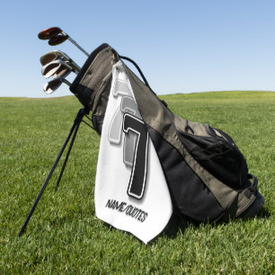 Toalla De Golf Triple Seven Gráfico – Arte Moderno Minimalista