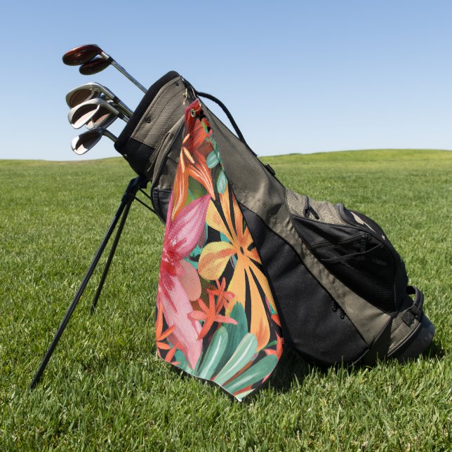 Toalla De Golf tropical/hawaiano/floral/floral (Verde)