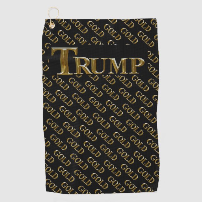 TOALLA DE GOLF TRUMP EE. UU.  ORO  (Anverso)