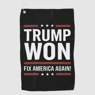Toalla De Golf Trump Ganó MAGA Trump Ganador 2024 Arregla América