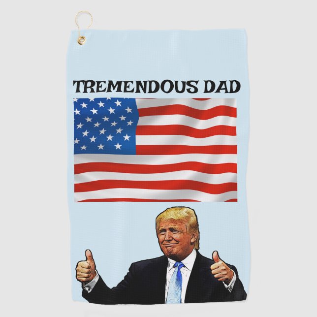 TOALLA DE GOLF TRUMP GOLF TOWEL TREMENDOUS DAD (Anverso)