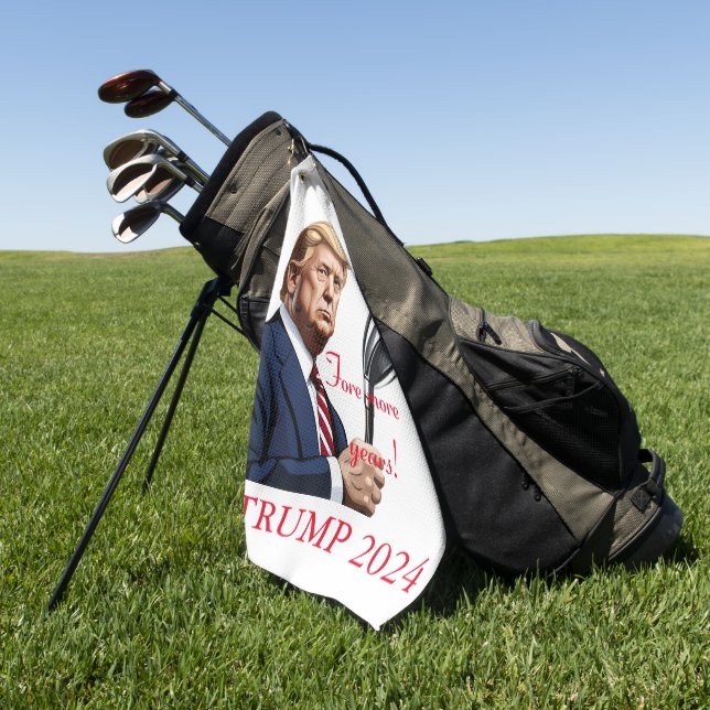 Toalla De Golf Trump: ¡Más años de grandeza! (Verde)