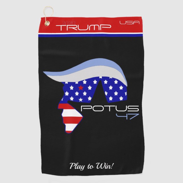 Toalla de golf TRUMP POTUS47 (Anverso)