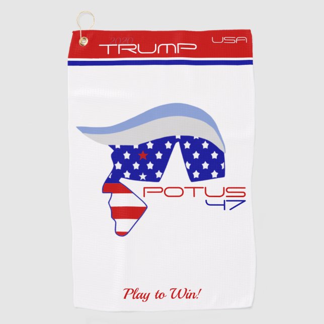 Toalla De Golf TRUMP POTUS47 Golf Towel (Anverso)