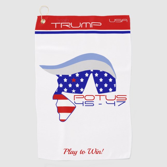 Toalla De Golf TRUMP POTUS 45-47 Golf Towel (Anverso)