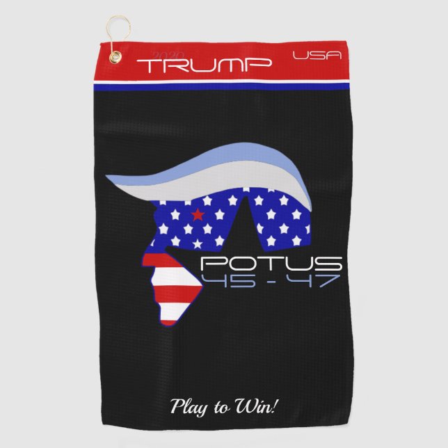 Toalla De Golf TRUMP POTUS 45-47 Golf Towel (Anverso)