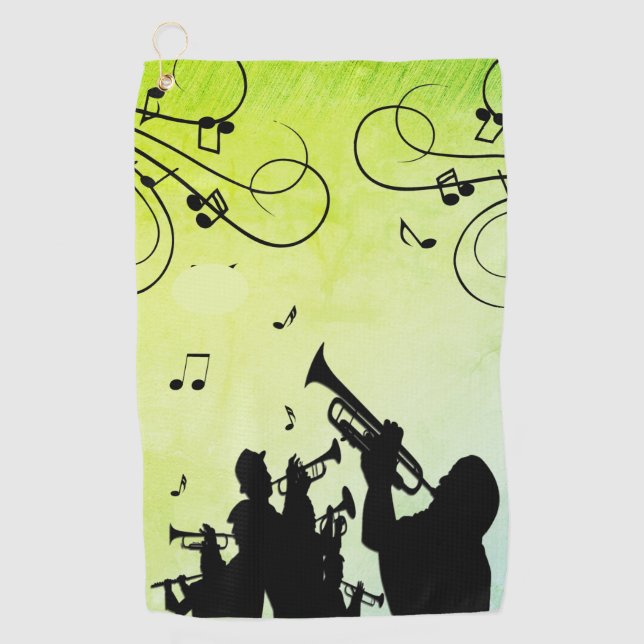 Toalla De Golf Trumpet Section Jazz Music (Anverso)