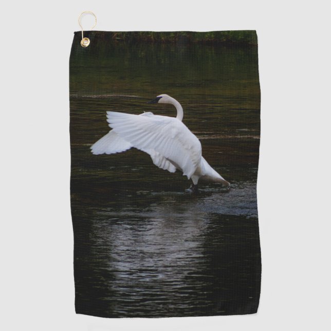 Toalla De Golf Trumpeter Swan (Anverso)