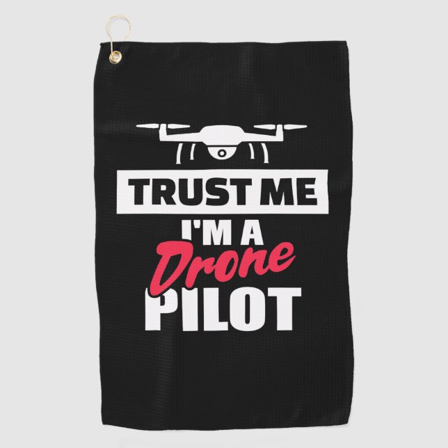 Toalla De Golf Trust Me Am Drone Pilot (Anverso)