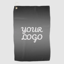 Tu Logo & Moderno Simple Ombre | Gris Oscuro