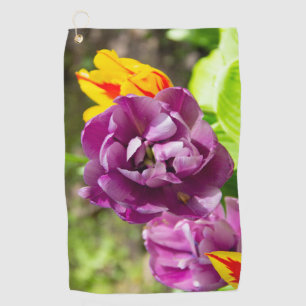 Toalla De Golf Tulipanes de Lilac en un día soleado