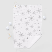 Twinkle Snowflake - Blanco y gris plateado