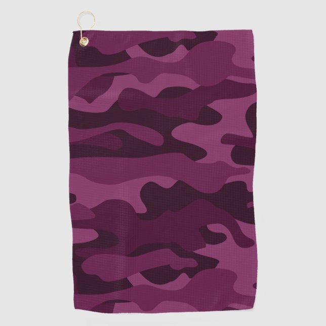 Toalla De Golf Tyrian Purple Monocolor Camo (Anverso)