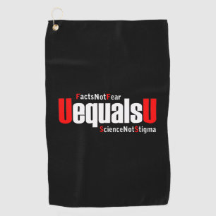 Toalla De Golf UEqualsU Hechos de VIH no temen a la ciencia no al