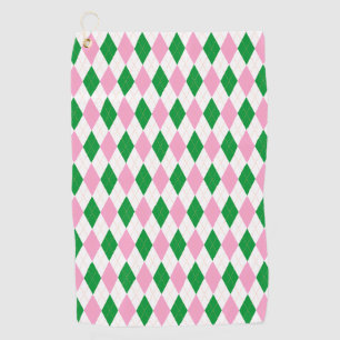 Toalla De Golf Último Golf Swing de Soltera Rosa Verde