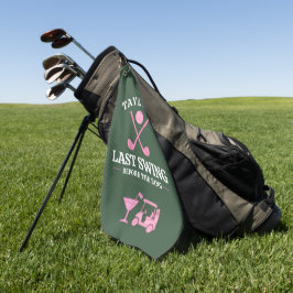 Toalla De Golf Último swing antes de la soltera de golf con el an