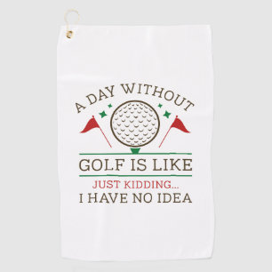 Toalla De Golf Un día sin golf