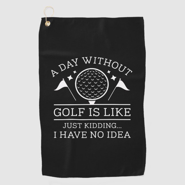 Toalla De Golf Un día sin golf (Anverso)