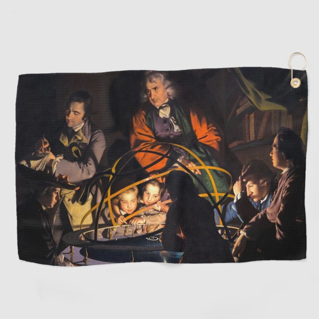 Toalla De Golf Un filósofo dando lecciones sobre el sistema solar (Horizontal)