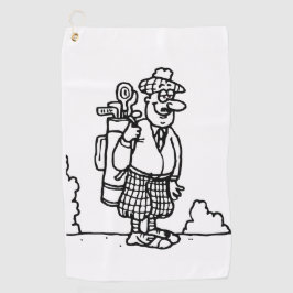 Toalla De Golf Un golfista escocés