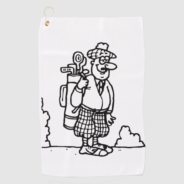 Toalla De Golf Un golfista escocés (Anverso)
