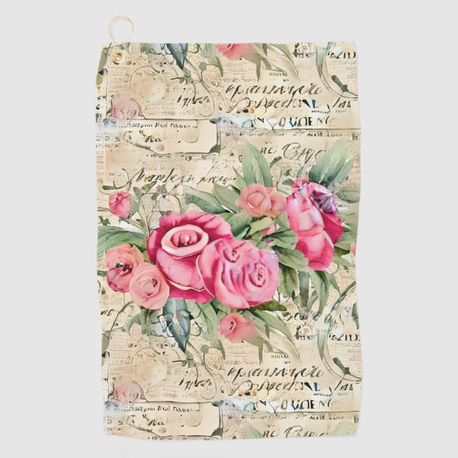 Toalla De Golf Una serie de diseño de la época de la efiemera fra (Anverso)