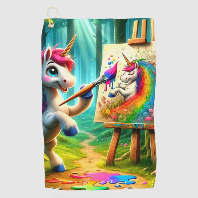 Toalla De Golf Unicornio (Anverso)
