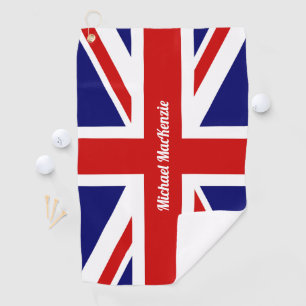 Toalla De Golf Unión Jack - Bandera del Reino Unido - Personaliz