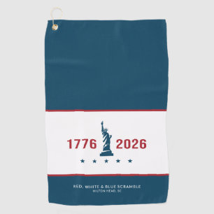 Toalla De Golf USA 250 Patriótico 1776 2026 Libertad Nombre Perso
