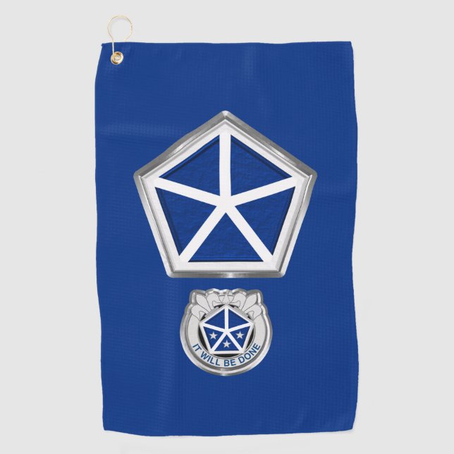Toalla De Golf V Parche Personalizado De Cuerpos De Armados (Anverso)