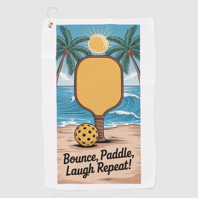 Toalla De Golf Vacaciones repetidas de repelente de repelente de  (Anverso)