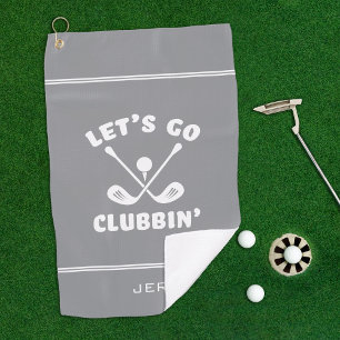 Toalla De Golf Vamos al club de golf divertido Clubbin 'Cute Golf