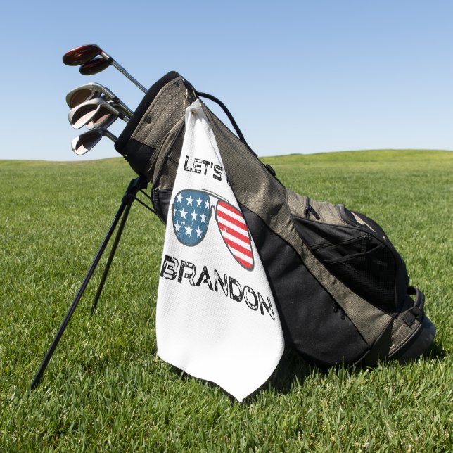 Toalla De Golf Vamos Brandon Funny Biden Chant (Verde)