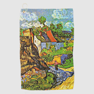 Toalla De Golf Van Gogh - Casas en Auvers, pintura famosa