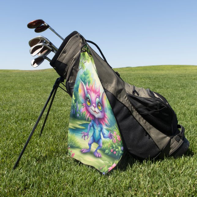 Toalla De Golf Vengo en paz... probablemente. (Verde)