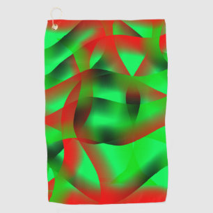 Toalla De Golf Verde anime y rojo claro curling, con sombra?