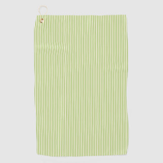 Toalla De Golf  Verde Claro a Rayas Ticking Vintage Casa de Campo