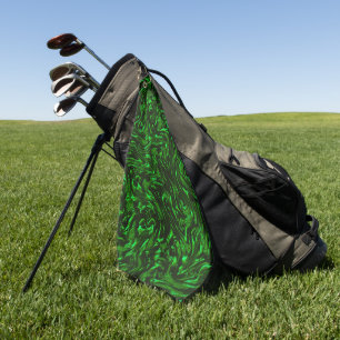 Toalla De Golf Verde metálico de grano texturado