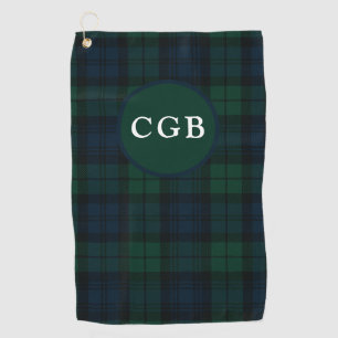 Toalla de golf verde oscuro
