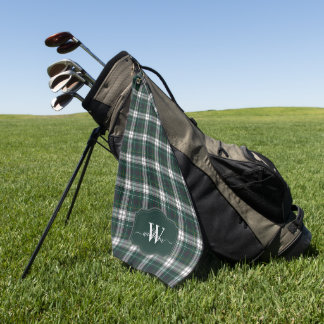 Toalla De Golf Vestido de Tartán Monogramado del Clan Escocés Cam