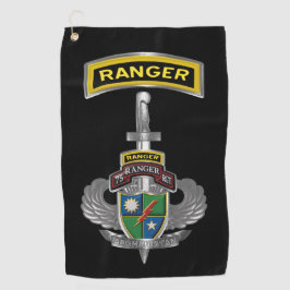 Toalla De Golf Veterano del 75º Regimiento Ranger en Afganistán